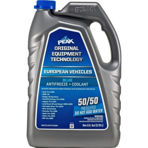 Peak Oet Euro Blue 50-50 Premixed Coolant 3.78L Blue
