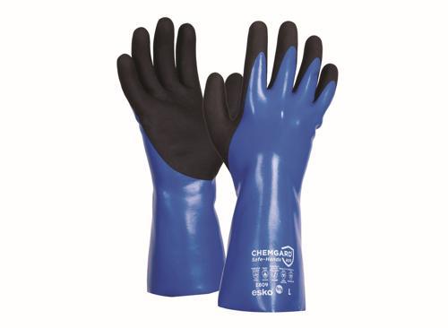 Esko Double-Dipped Chemical Resistant Gauntlet 2XL Blue