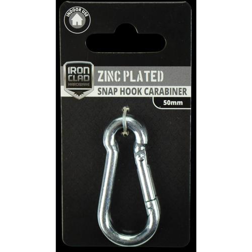 Iron Clad Snap Hook 50mm Zinc Plated