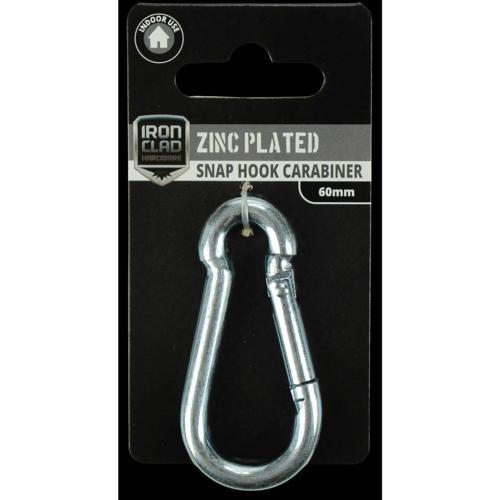 Iron Clad Snap Hook 60mm Zinc Plated