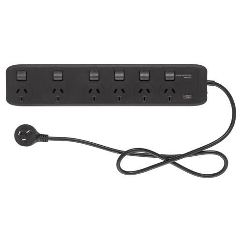 HPM Powerboard 6 Outlet Widespace