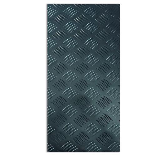 Metal Mate Treadplate 300 X 600 X 2mm Black Aluminium