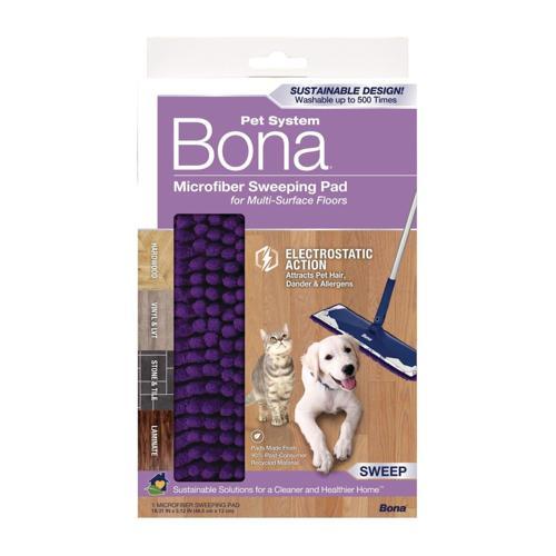Bona Floorcare Microfibre Sweeping Pad 255x135x30mm Purple