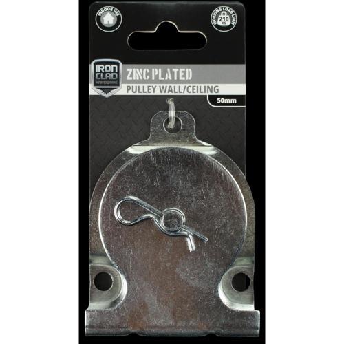 Iron Clad Heavy Duty Pulley 50mm Zinc Plated