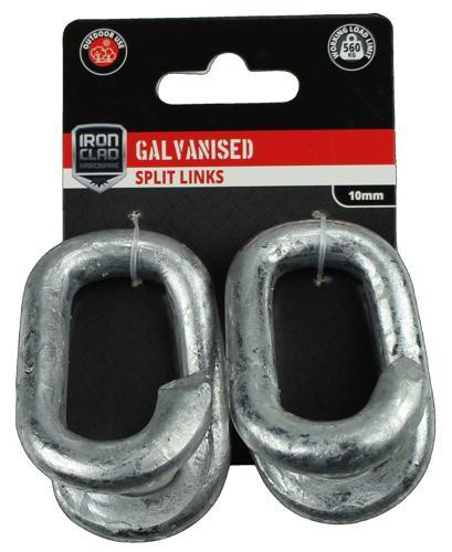 Iron Clad Split Link 10mm Galvanised Pack of 2