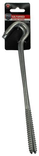 Iron Clad Ceiling Hooks 9.5x250mm Galvanised Pack of 2
