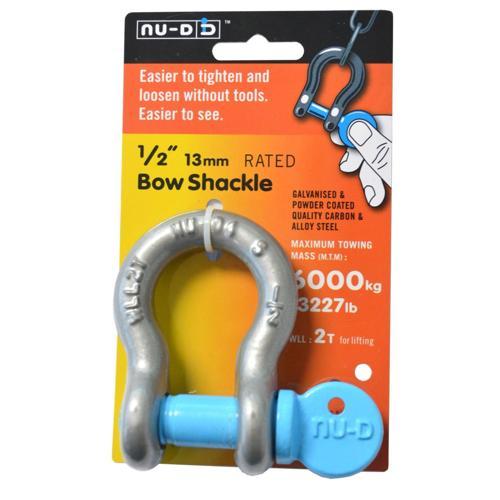 NU-D Bow Shackle 12mm Galvanised
