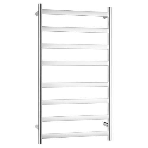 Nouveau 8 Bar Heated Towel Rail Chrome