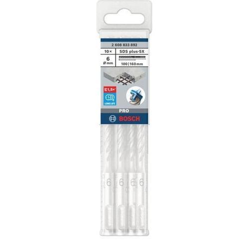 Bosch SDS Plus-5X Drill Bit 10PC 6 X 100 X 160mm