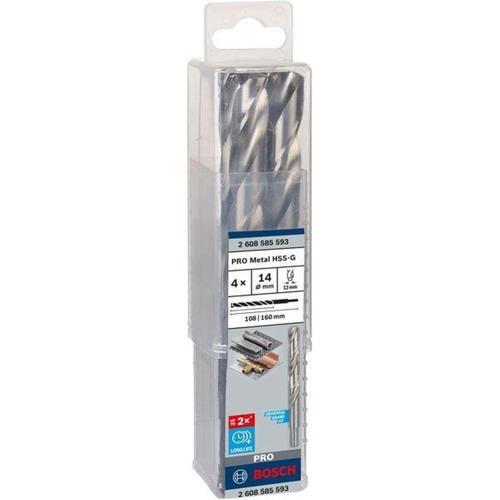 Bosch Metal HSS-G Redshk 4PC 14mm