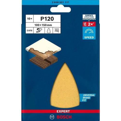 Bosch Multisanding 120G 10PK 100 X 150mm