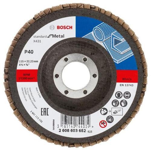 Bosch Flap Disc For Metal G40 115mm