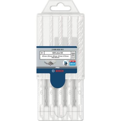 Bosch SDS Plus-5x Hammer Drill Set 6-10mmx 100/160mm
