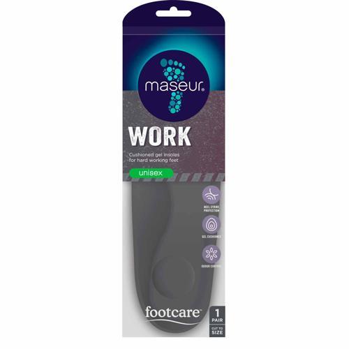 Footcare Shoe Insole 1 Pair Black FFCWORK