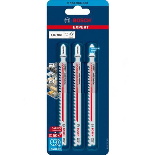 Bosch Multi Material Thick And Thin T367XHM Jigsaw Blade 3PK 132mm