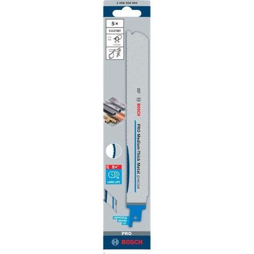 Bosch Recip Blade For Thick Metal 5PK 225mm