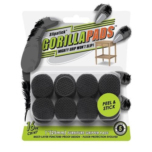 Slipstick GorillaPads Round Gripper Pads 25mm Pack of 16