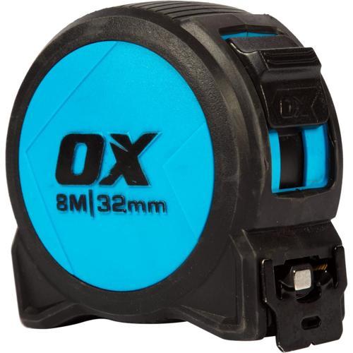 Ox Ultrablade Tape Measure 8m Black/Blue