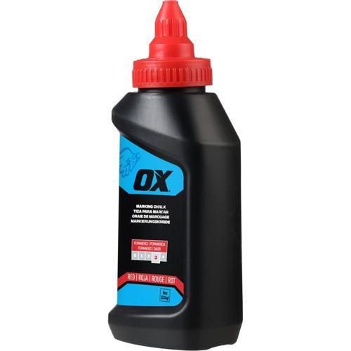 Ox Red Marking Chalk - 8 Oz Permanent
