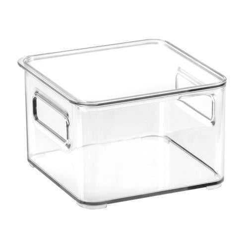 Nouveau Storage Bin With Dividers And Lid 150 X 150mm Clear