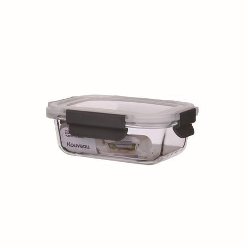 Nouveau Container Food Glass Plastic Lid 370mL