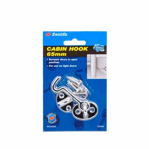 Zenith Cabin Hook 65mm Chrome Plated