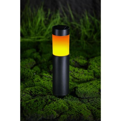 Nouveau Solar Bollard Light 7.2 X 29cm Flame Effect Or Colour Change