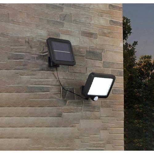 Nouveau PIR Sensor Solar Security Light 250L 15x13x2.5cm White