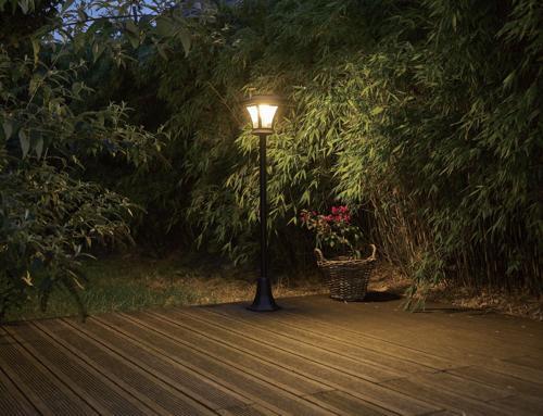 Nouveau Solar Lamp Post 1.2m Warm White