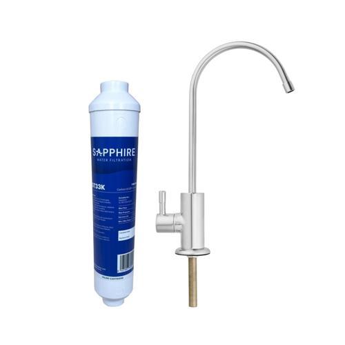 Sapphire Inline 6.35mm (1/4 Inch) Quickfit Cartridge With Faucet Kit