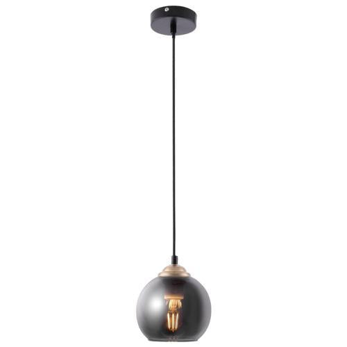 Mercator Owl Glass Shade Penant 15cm Smoke