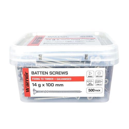 Screw Batten Bgl 14GX100 Galv 500PK