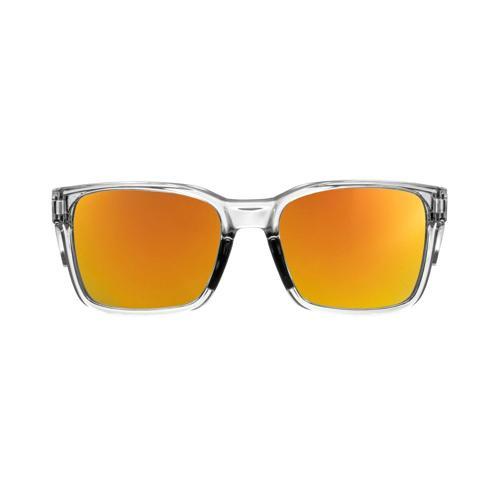 Esko RAGLAN Safety Sunglasses Clear Frame Orange Red Revo Mirrored Lenses