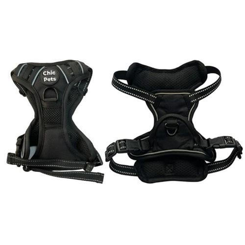 Chic Pets Adjustable Sports Pet Harness Black XL