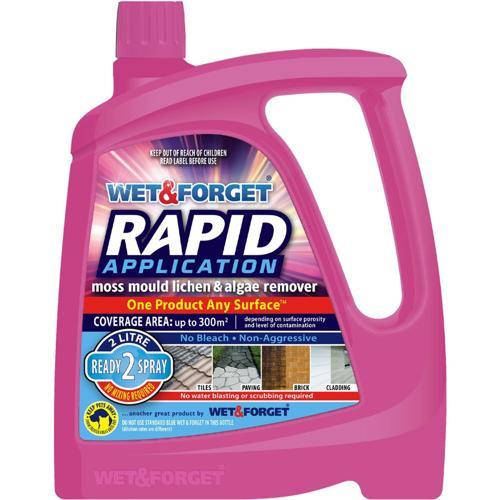 Wet & Forget Rapid Application Moss Mould Lichen And Algae Remover 2L Refill