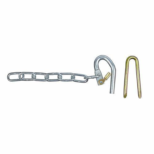 Hang-It Gate Fastener Spring Latch & Staple 200mm Silver
