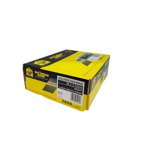 Nail Collated D/H 90X3.15 Bright 3000PK