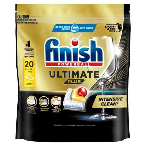 Finish Ultimate Dishwashing Tablets Lemon 20 Pack