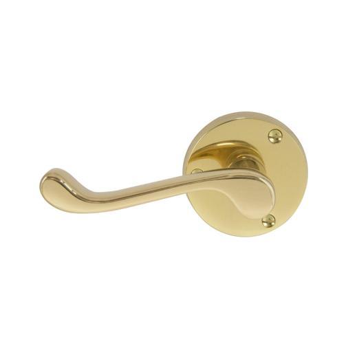 Windsor York Lever Set Polished Brass Polished Brass