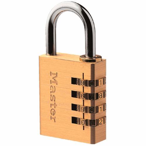 Master Lock Combination Brass Padlock 40mm Brass