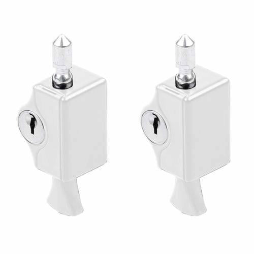 Yale Pushlock 8mm White Pack of 2