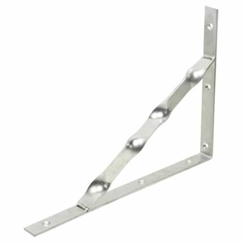 Carinya Twisted Stayed Angle Bracket Zinc 350 X 250 X 25mm Silver