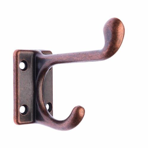 Zenith Square Base Style Hat & Coat Hook 80mm Florentine Bronze