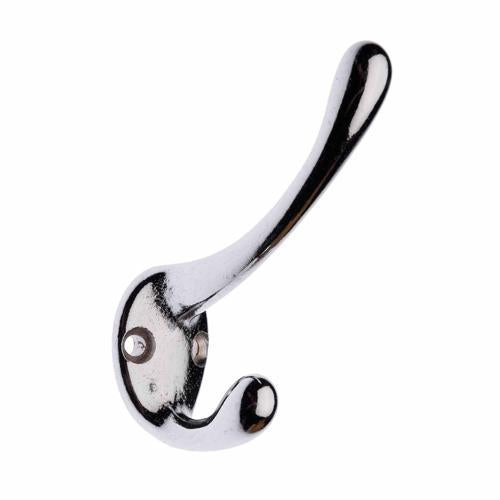 Zenith Narrow Style Hat & Coat Hook 74mm Chrome Plated