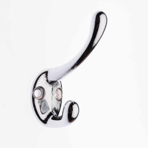 Zenith Narrow Style Hat & Coat Hook 60mm Chrome Plated