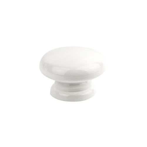 Sylvan Top Knob Cabinet Knob 26.2 X 39.8mm White Finish