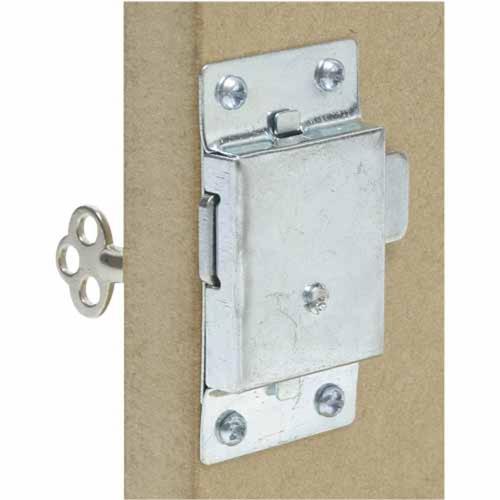 Zenith Door/Drawer Lock Zinc Plated