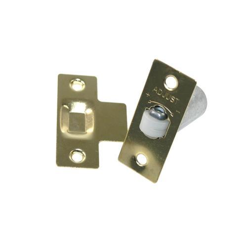 Roller bolt suitable for use indoors requiring securing without a latch.