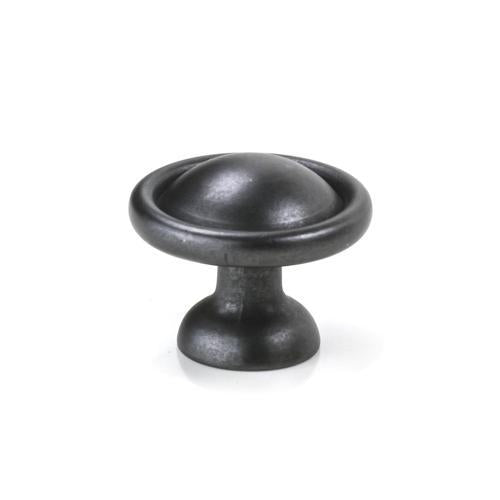 Sylvan Lincoln Cabinet Knob 24.5 X 30mm Antique Black Finish