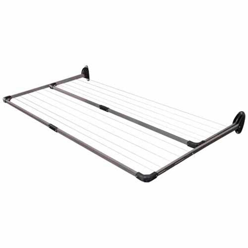 Devon Folding Clothesline Double Frame 23m Gunmetal Grey
